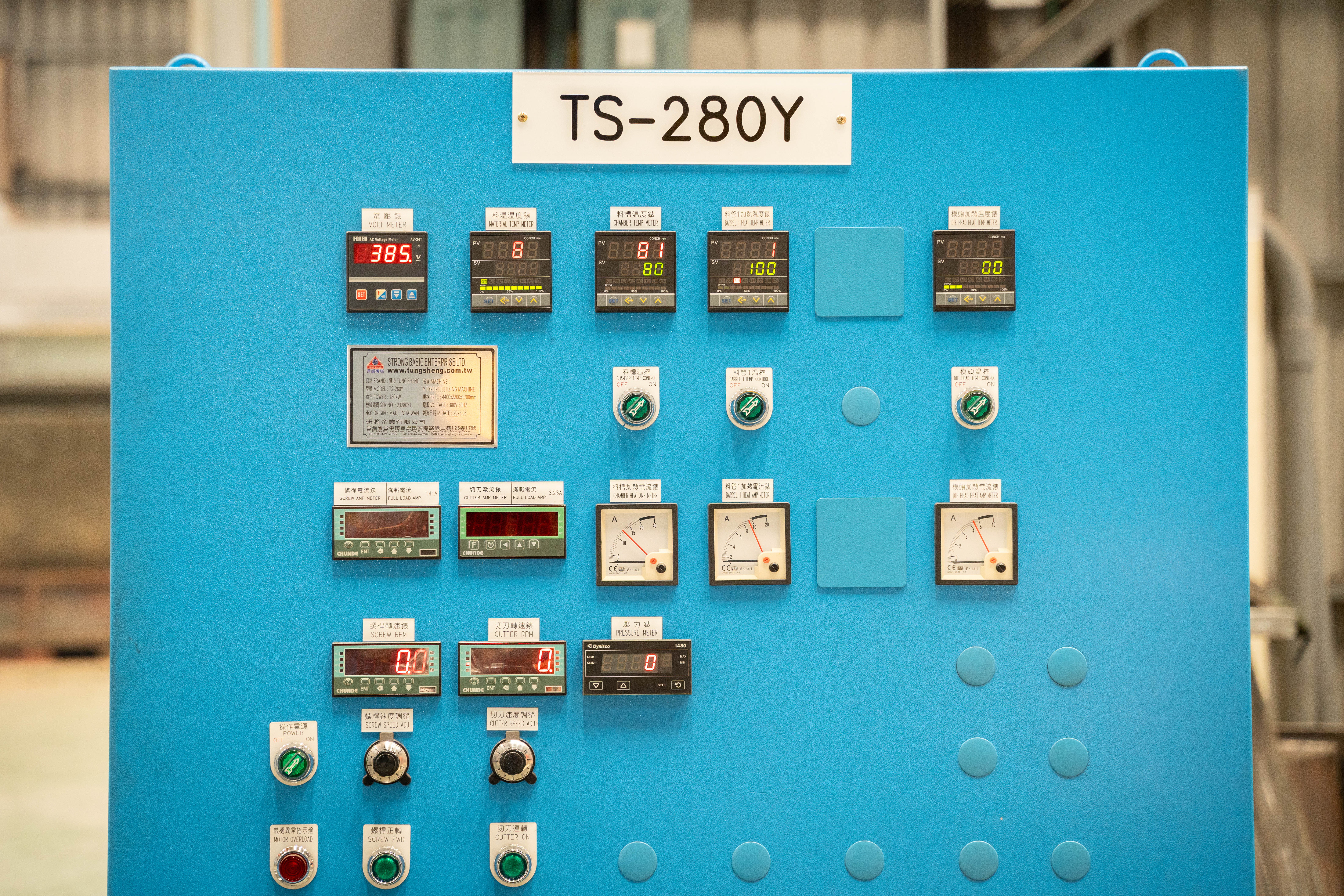 Painel de controle de potência TS-280Y